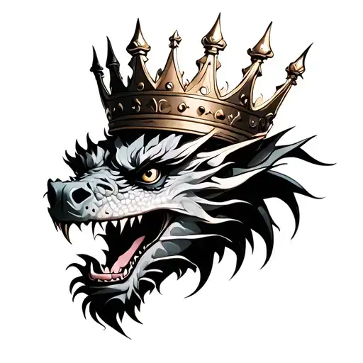 Dragon With King Crown
