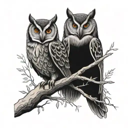 Norwegian Father Daughter Owl