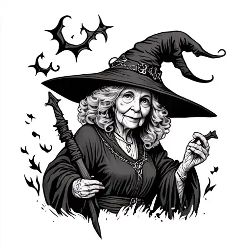 Caring Witch Named Grandma Dingbat