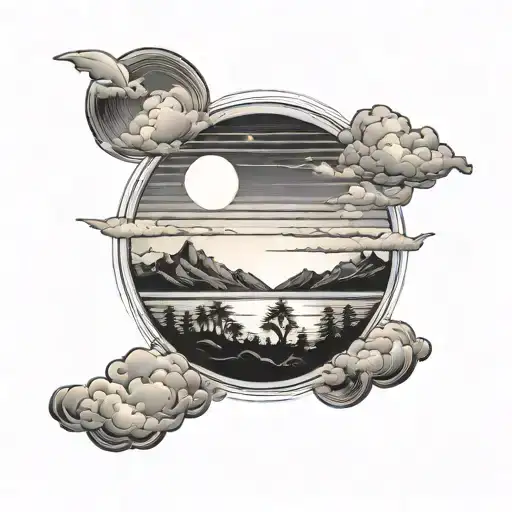 Unique And Simple Sunset