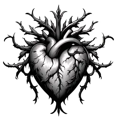Sacred Heart Intertwined Vines
