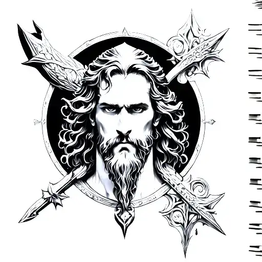 Blackwork King Arthur