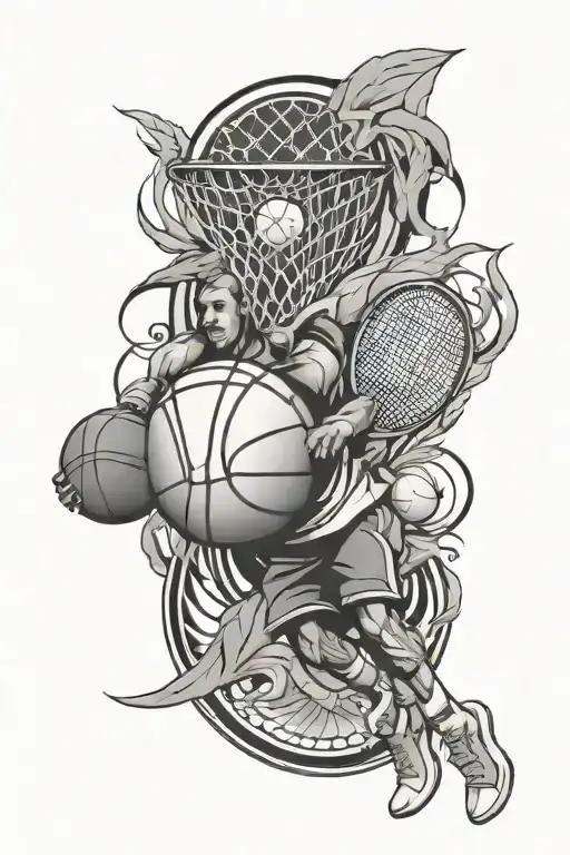 Tennis And Basketball Combined