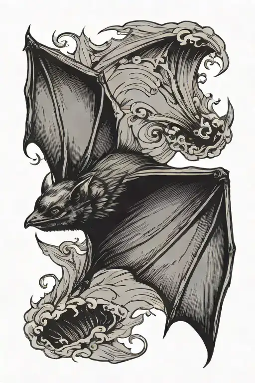 Bat Flying