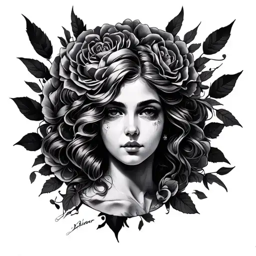 A Tattoo Of The Rosalia Face To Hwcerlo In A Buttock