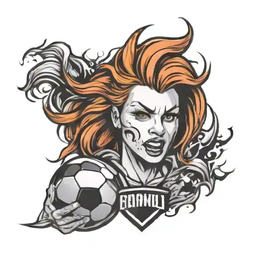 Football Fans Redheads Logo Sexy