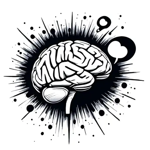 Thought Bubble With Brain With Names Incorporated