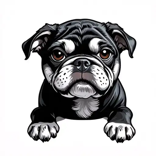 Letter Pepe Dog Wearing