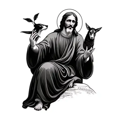 St Francis With Animals