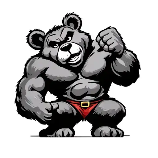 Popeye Wrestling Bear