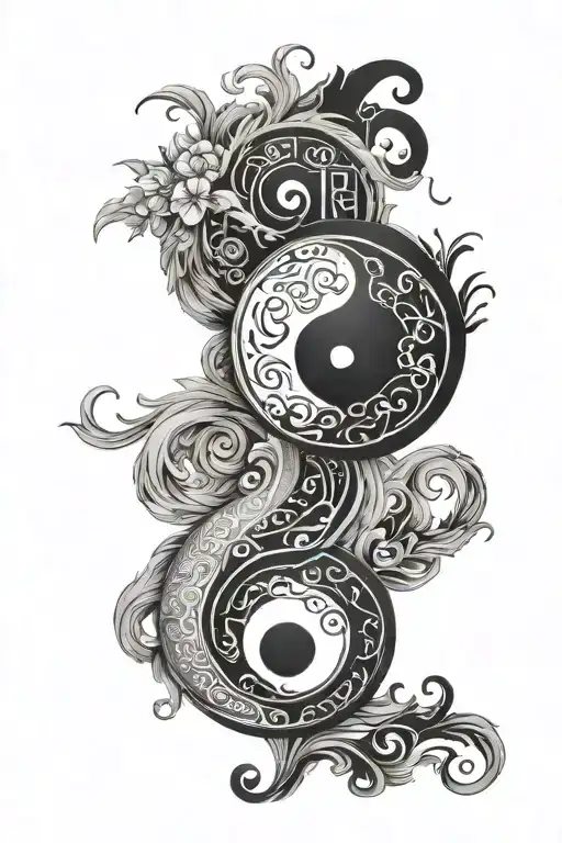Yin Yang With Letters Njk