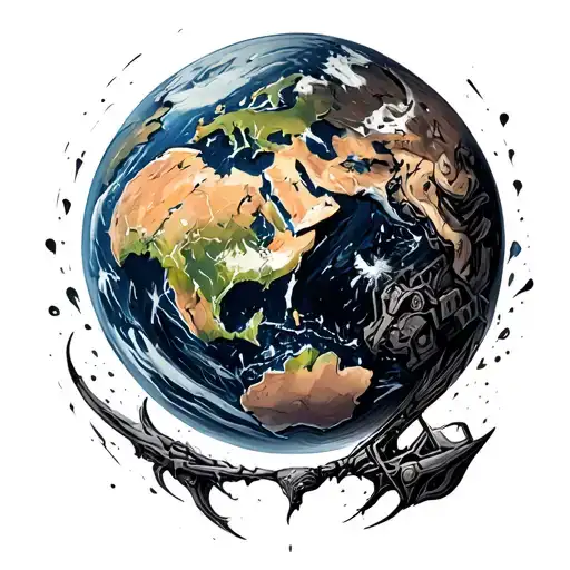 Earth With B2 In It With The Armor
