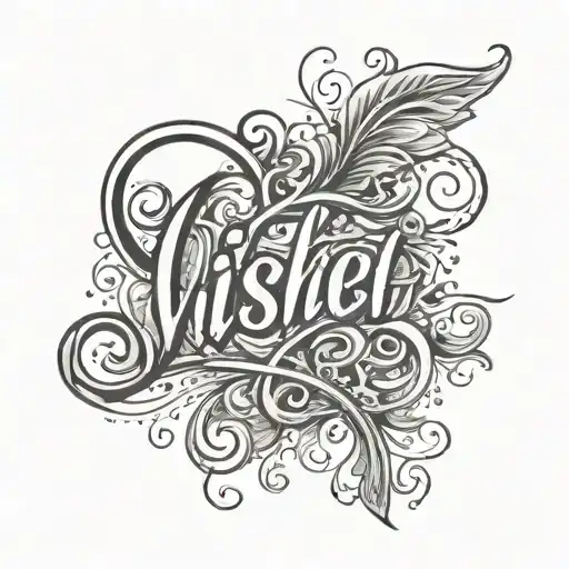 Vishesh Written In Cursive