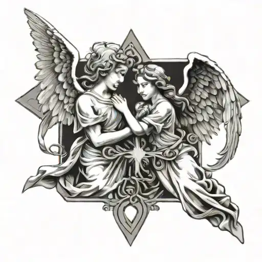 Angels And Cross
