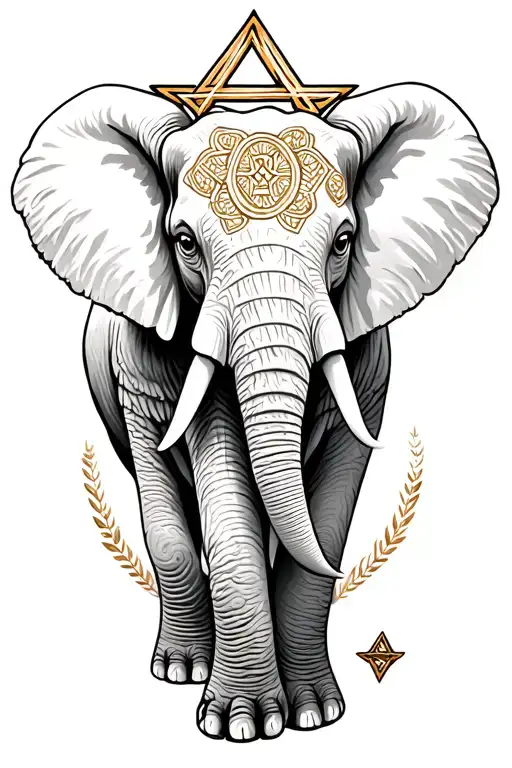Elephant And Star Of David