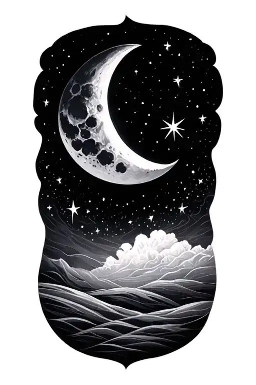 Moon And Stars