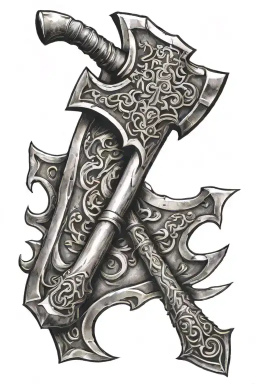 German Battle Axe