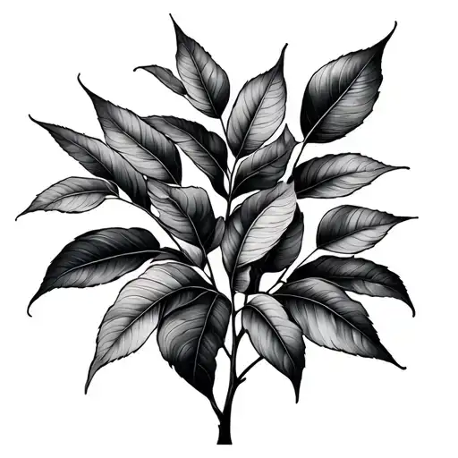 Gum Tree Leaves Intertwined