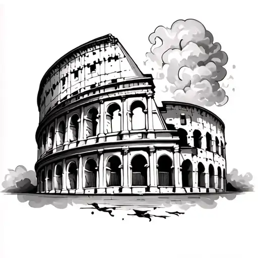 Colosseum And Thundercloud
