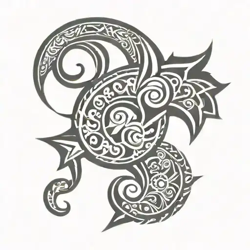 Polynesian Tribal Patterns Forming