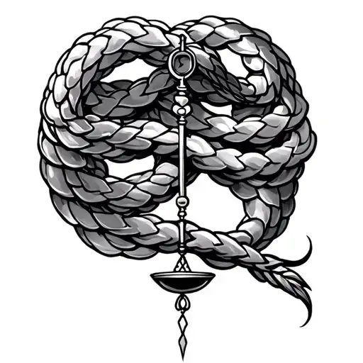 Libra Scales Intertwined