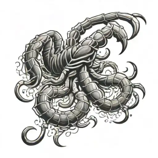 Scorpion Tattoo Design Inspired