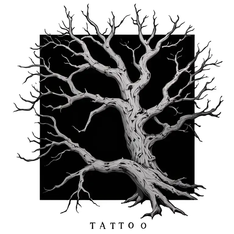 Dead Tree With Limbs