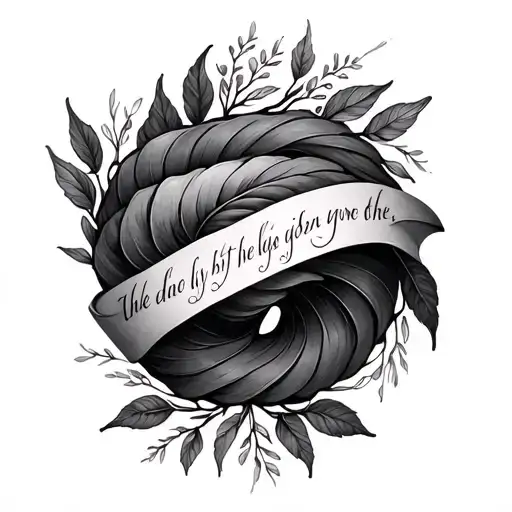 Spiral Leaves With Bible Verse That Wraps Around Arm