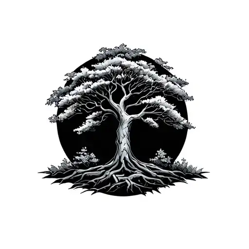 Willow Tree Representing Resilience Growth And Healing