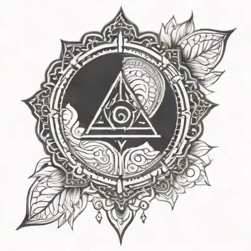 Chakra Tattoo Minimalist No Shading