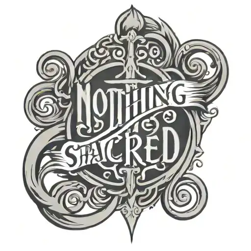 Nothing Sacred Ambigram