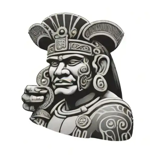 Olmecs Front Facing Profile Holding