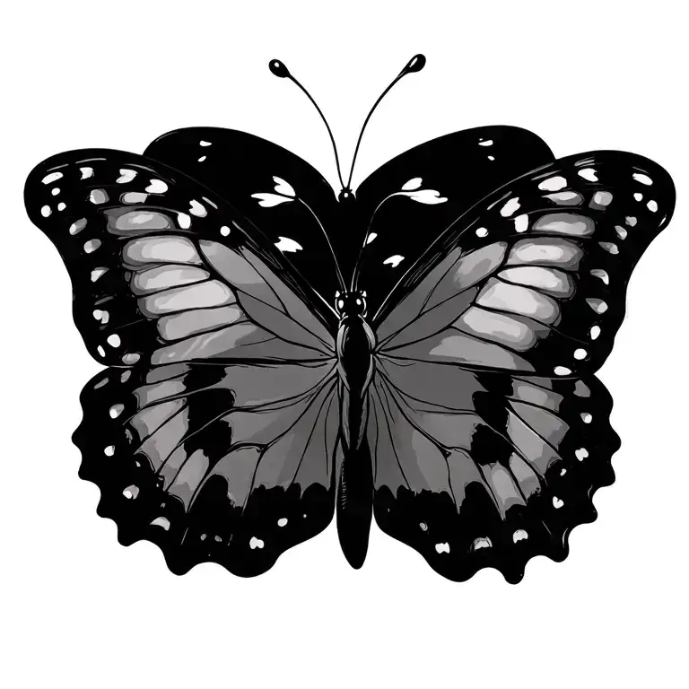 Three Butterflies Flying