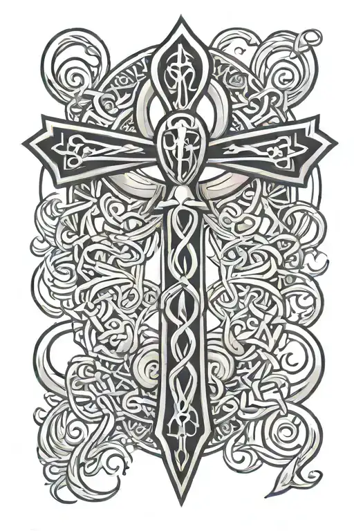 Ankh Symbol Intertwined