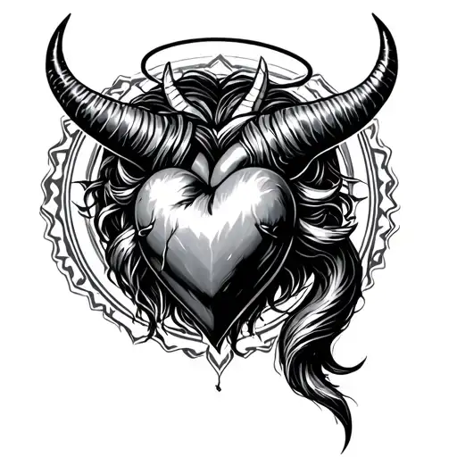 Heart Horns Tail And Halo