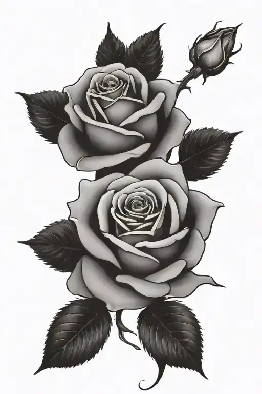 Roses Intertwined Mum And Dad Memorial