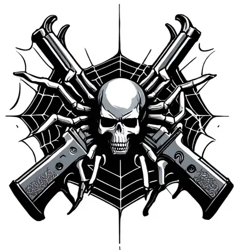 Guns Spider Webs And Criminals