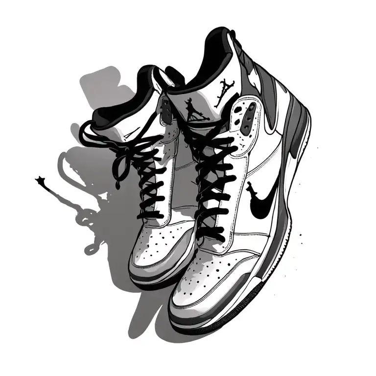 Jordan Shoes Sitting Alone