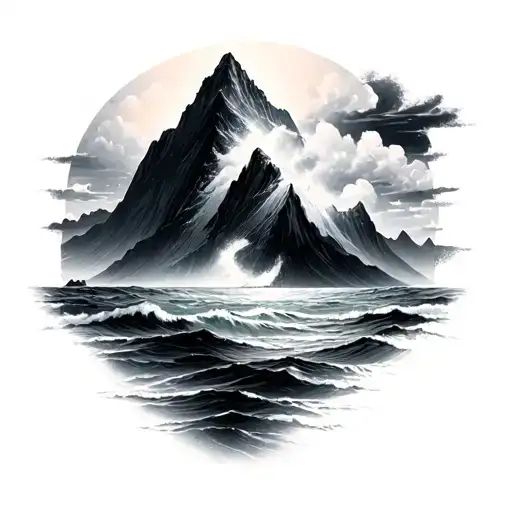 Ocean And Mountain
