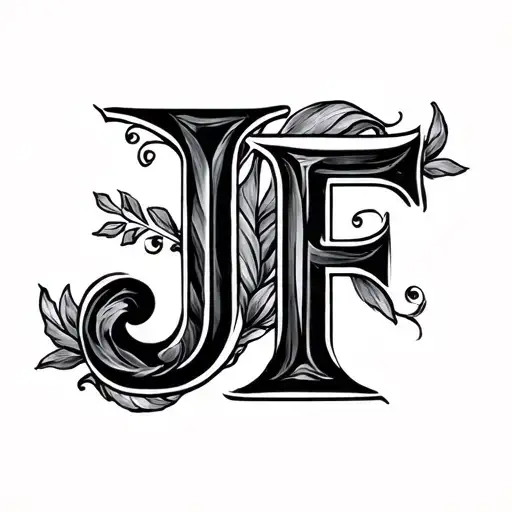 Letter J And F Classy Look