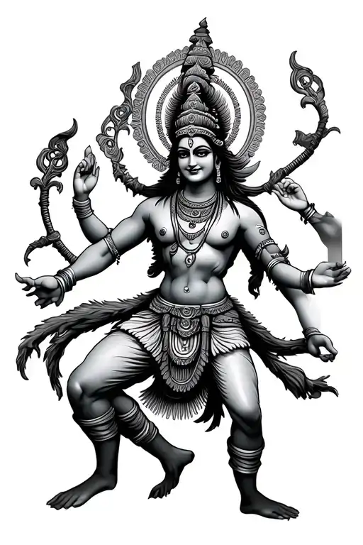 Hindu Deity Shiva Dancing