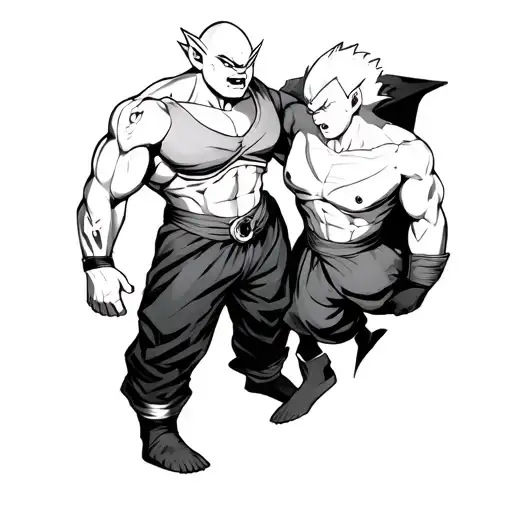 Majin Buu Vs Trunks