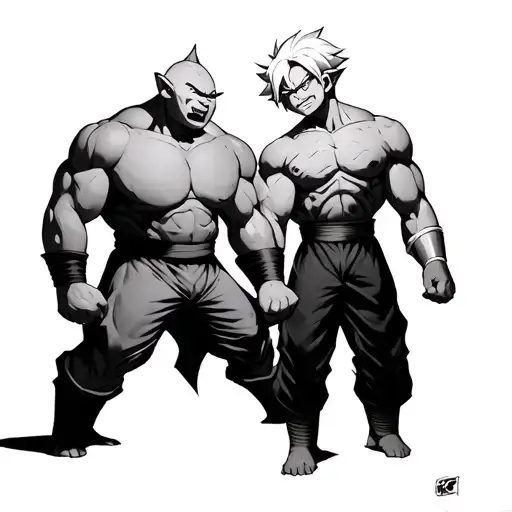 Majin Buu Vs Trunks Dragon Ball