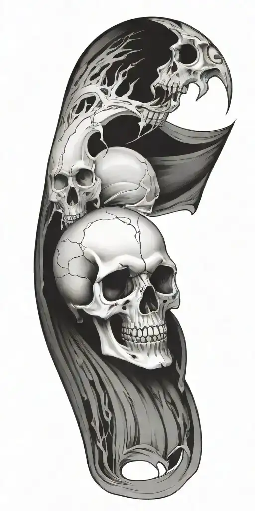Full Sleeve With Skull