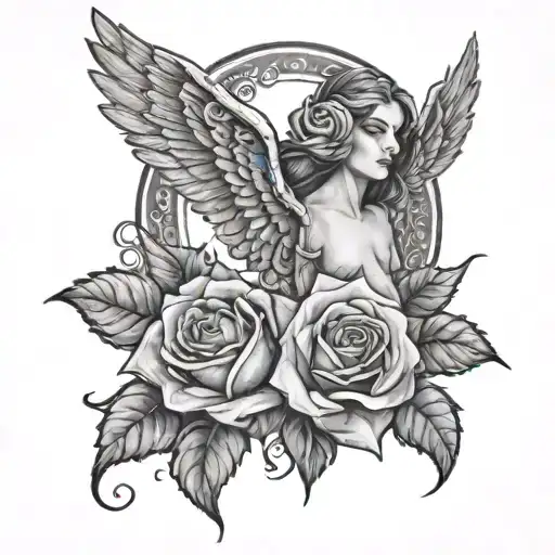 C With Wings And Roses