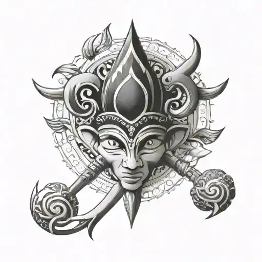 Shivansh Nmae Tattoo Design With Trishul