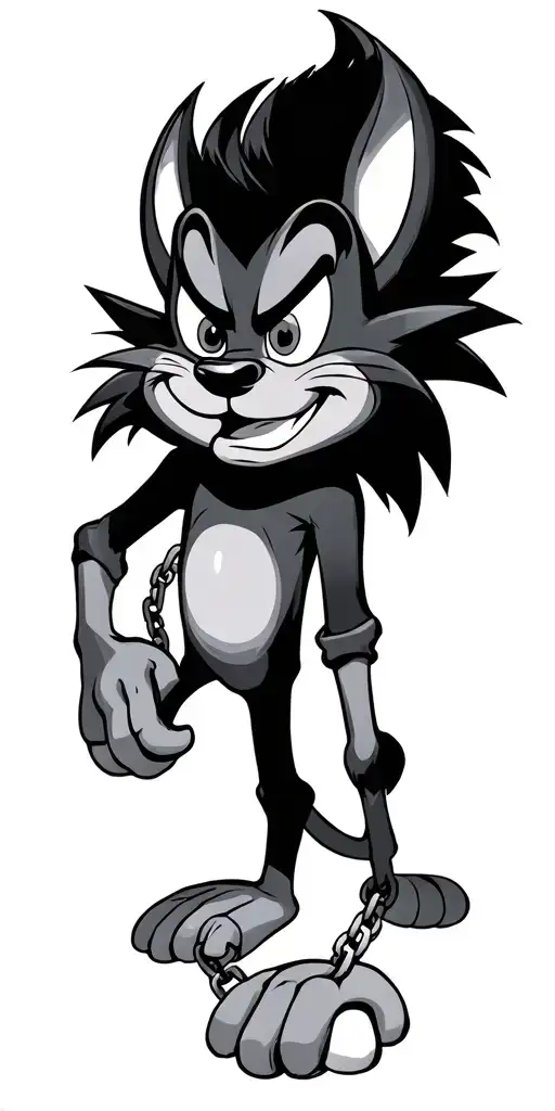 Taz Manian Devil Looney Toon With Chain Forming