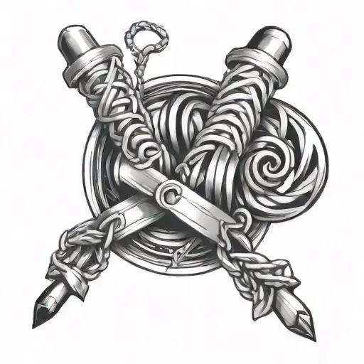 Bondage Inspired Tattoo Featuring