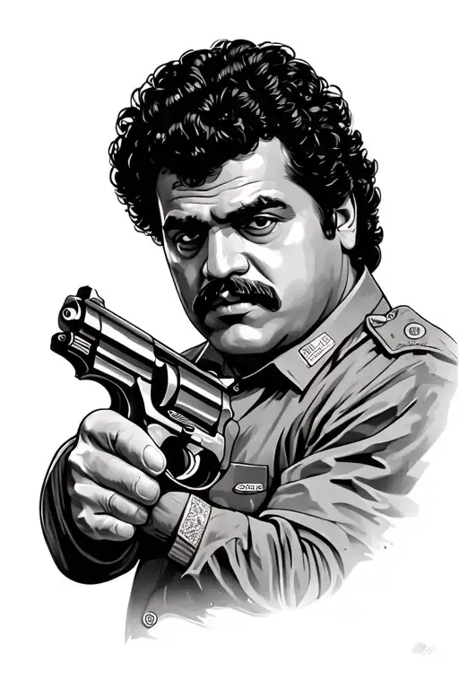 Most Wanted Pablo Escobar Money Gun