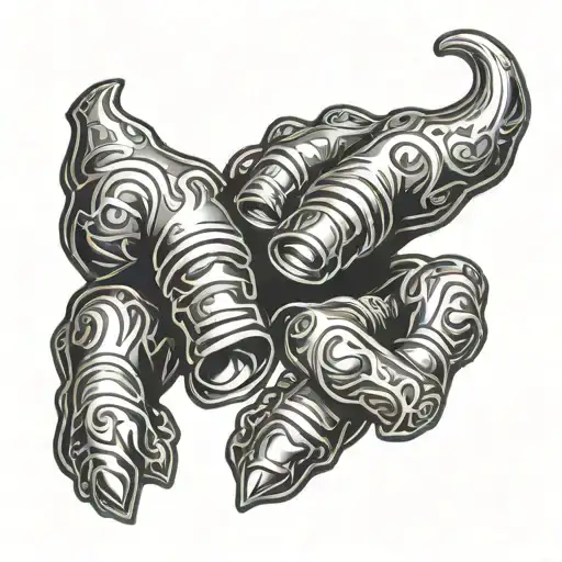 Brass Knuckles In The Form Of A Cat's Paw